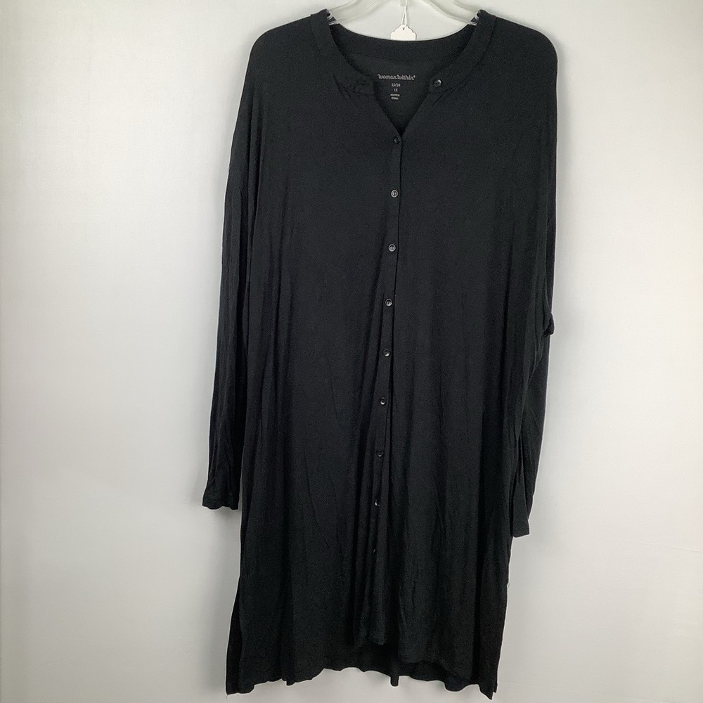 Woman Within Button Down Shirt Dress womenes size  1X‎ 22/24